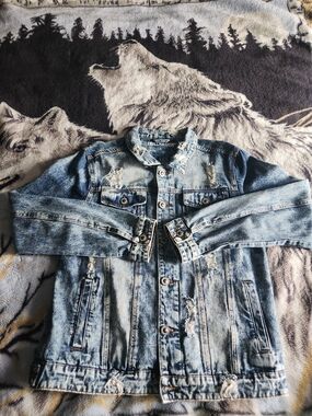 Distressed Light Blue Denim Jacket